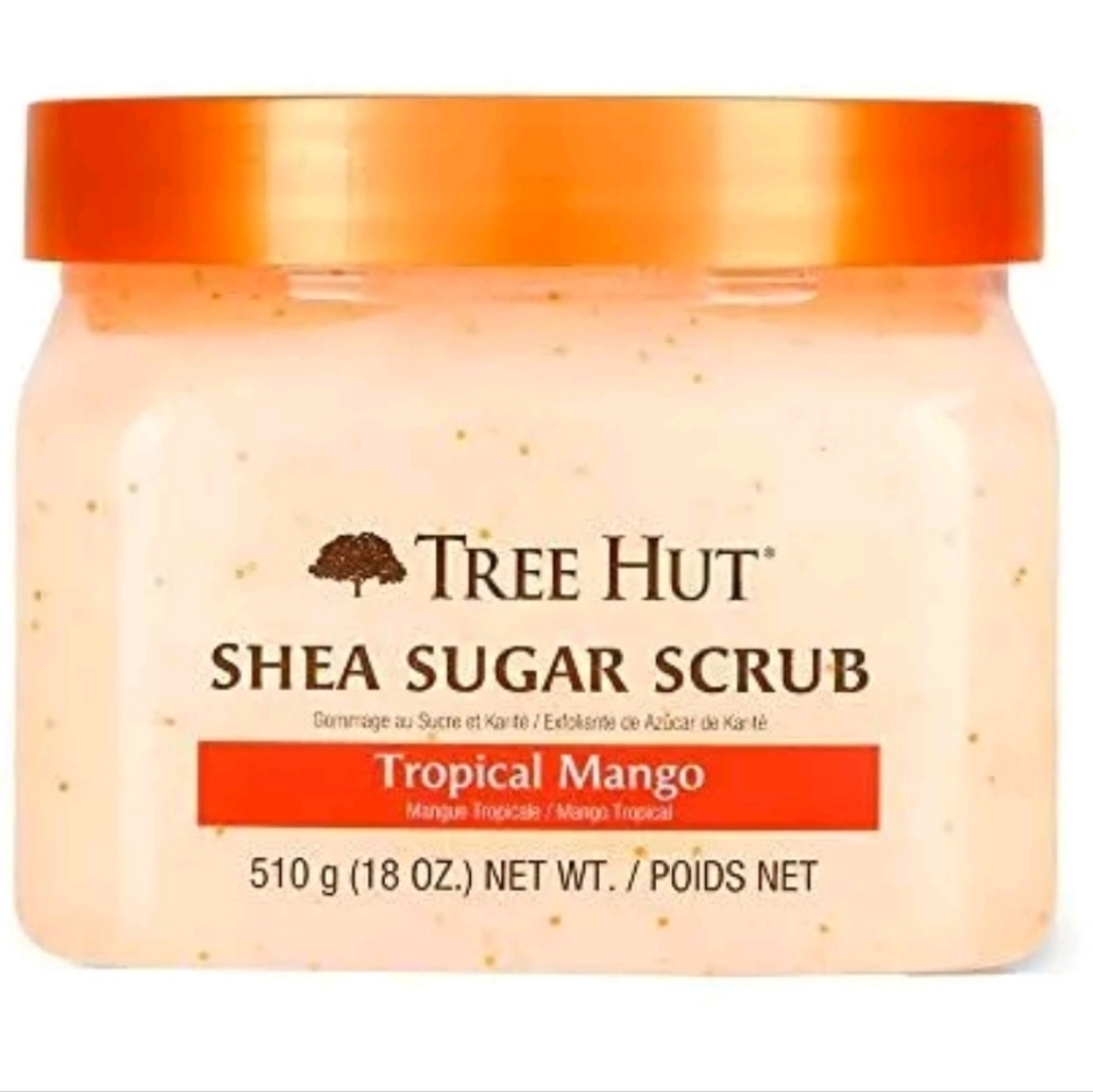 Tree Hut Shea Sugar Scrub Tropical Mango 18oz Ultra Hydrating and Exfoliating...
